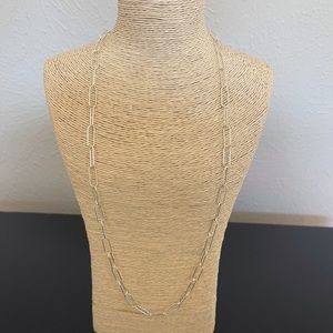 Kris Nations 24” Large Link Sterling Silver Chain Necklace